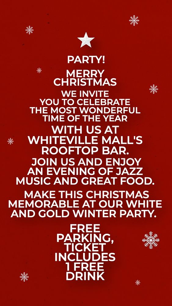 Christmas party Instagram story template