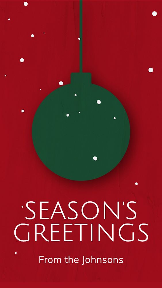 Season's Greetings Instagram story template