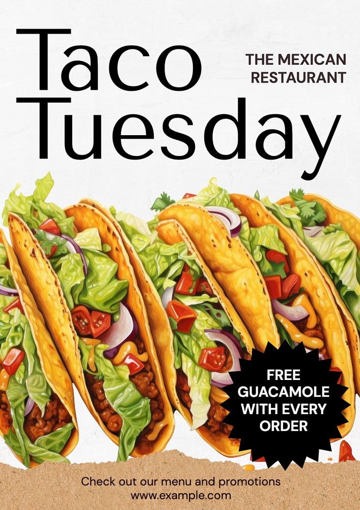 Taco Tuesday poster template