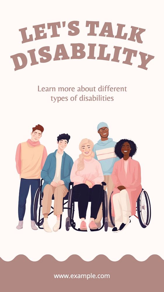 Disability article Instagram story template