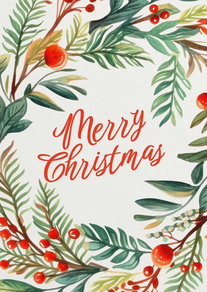 Merry Christmas poster template