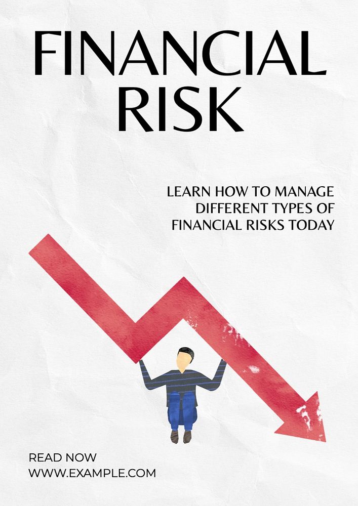 Financial risk poster template