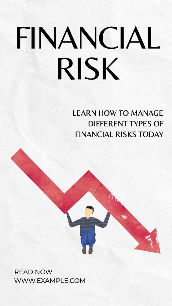 Financial risk Instagram story template