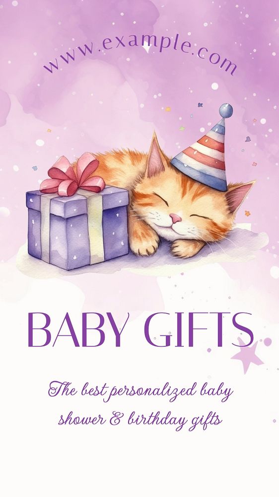 Baby gifts Instagram story template