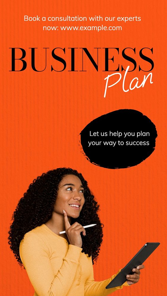 Business plan Instagram story template