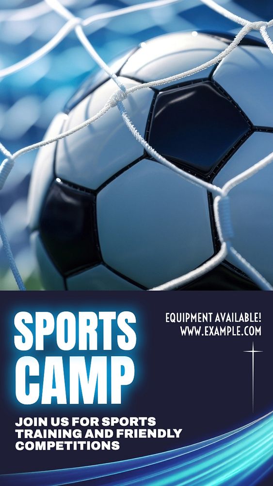 Sport camp Instagram story template