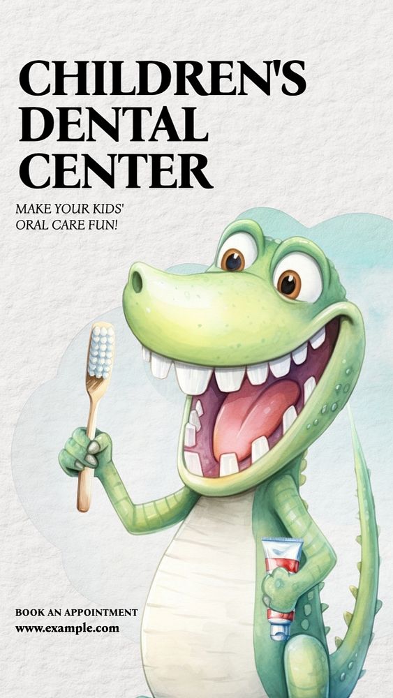 Children's dental center Facebook story template