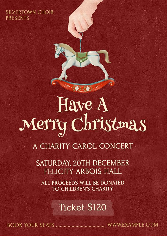 Carol concert poster template