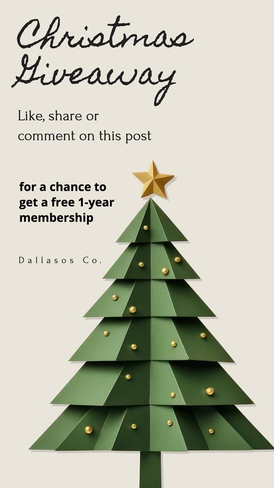 Christmas giveaway Instagram story template