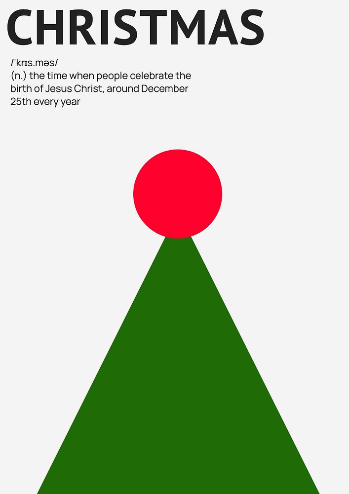 Christmas poster template