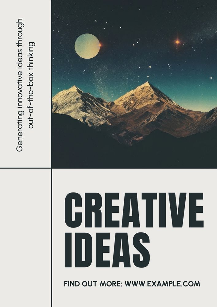 Creative ideas poster template