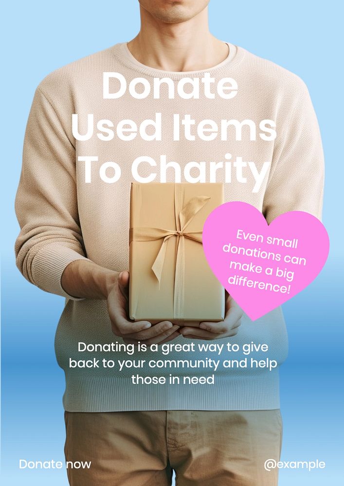 Donate to charity poster template | Premium Editable Template - rawpixel