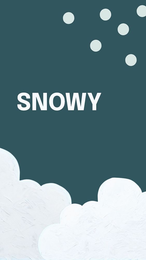 Snowy Instagram story template