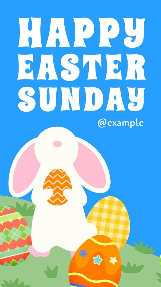 Easter Sunday Facebook story template