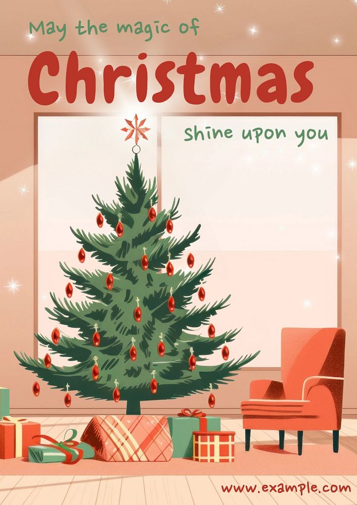 Christmas poster template