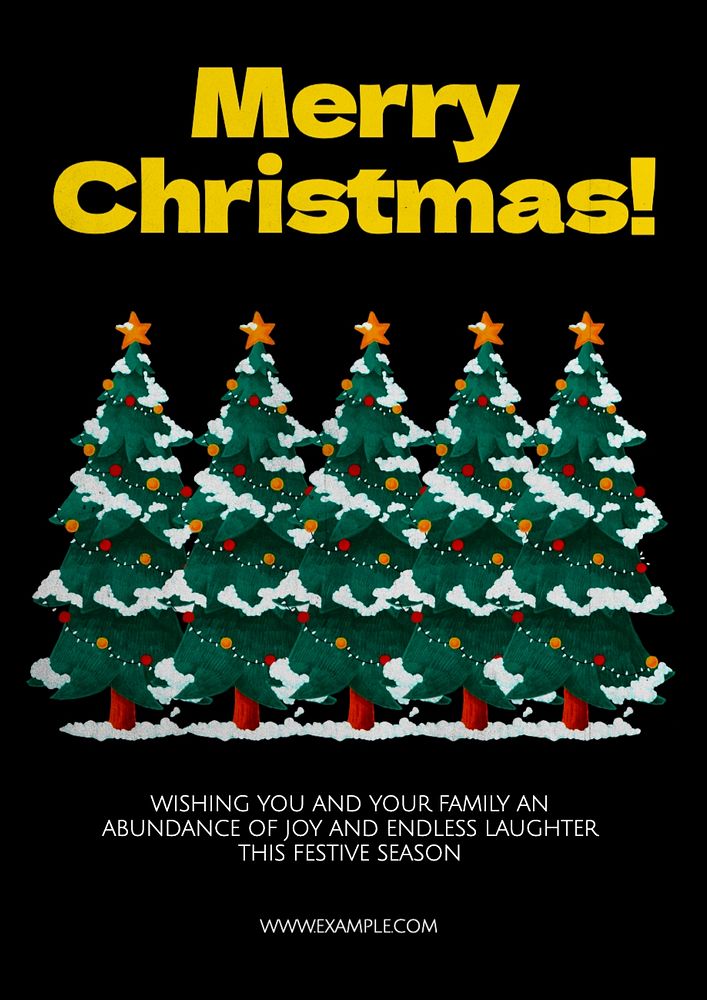 Merry Christmas poster template