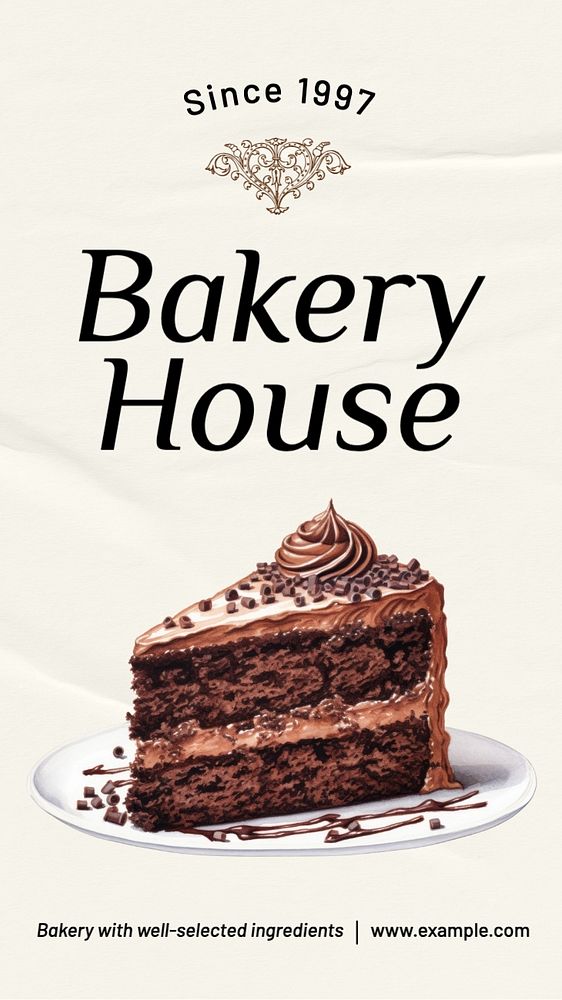 Bakery house Instagram story template