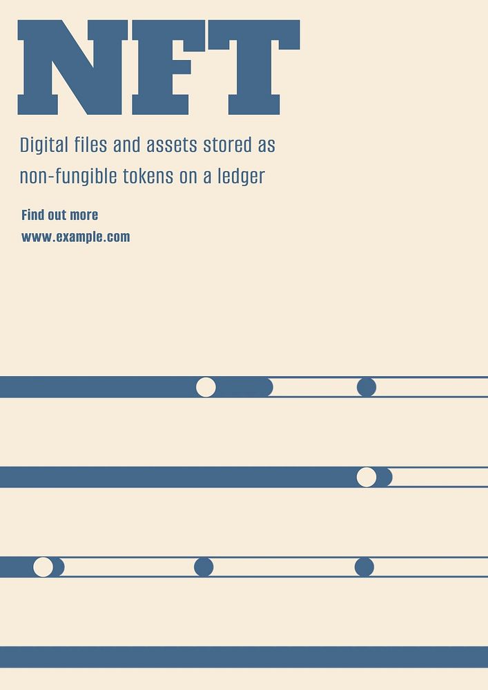 NFT poster template