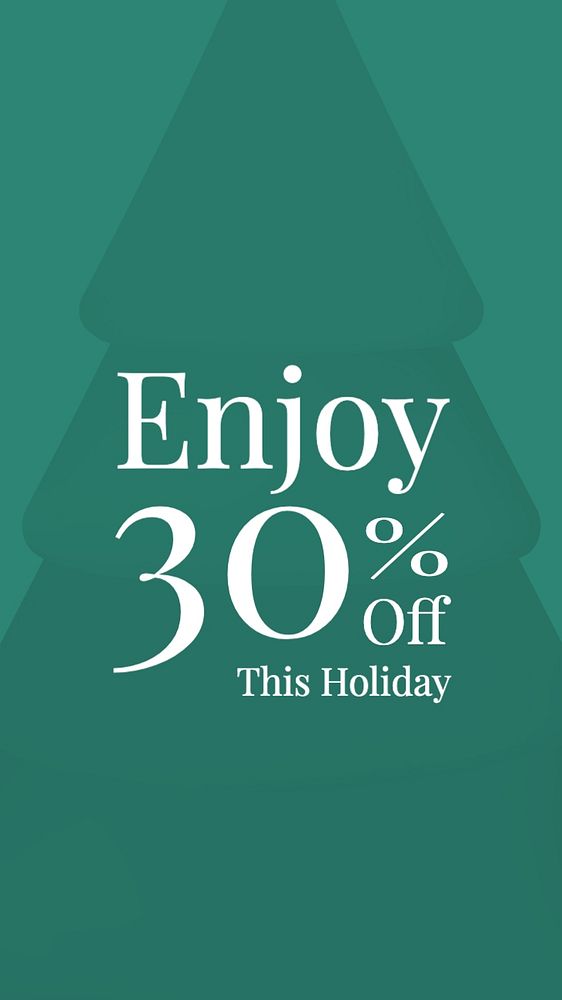 Holiday sale Facebook story template