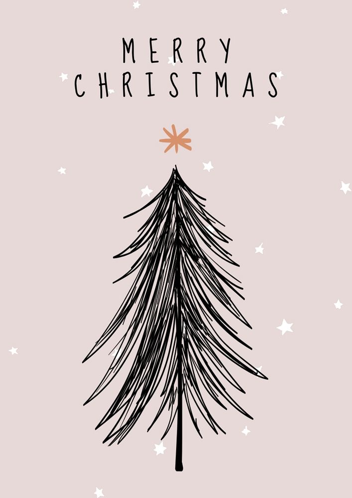 Merry Christmas poster template