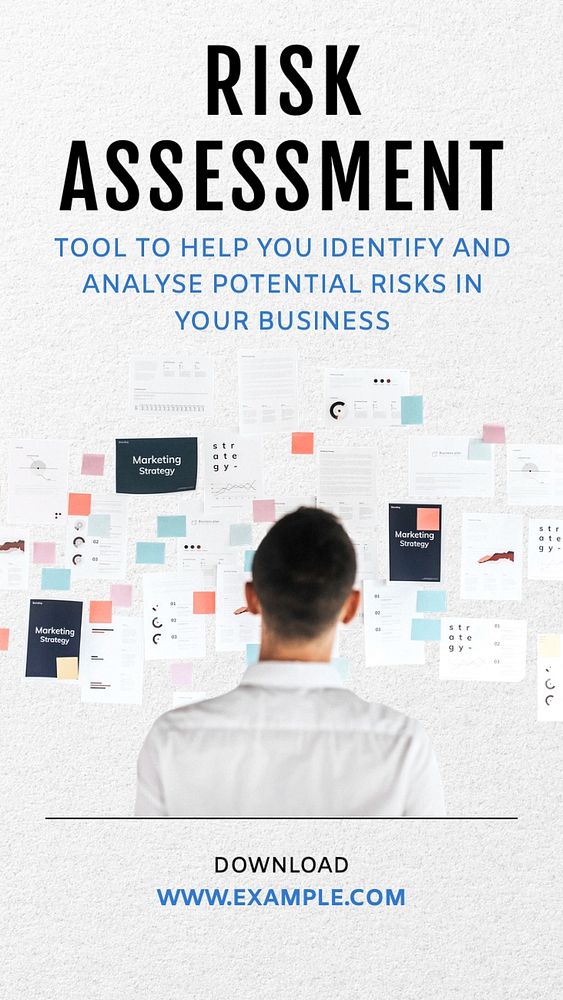 Risk assessment Facebook story template