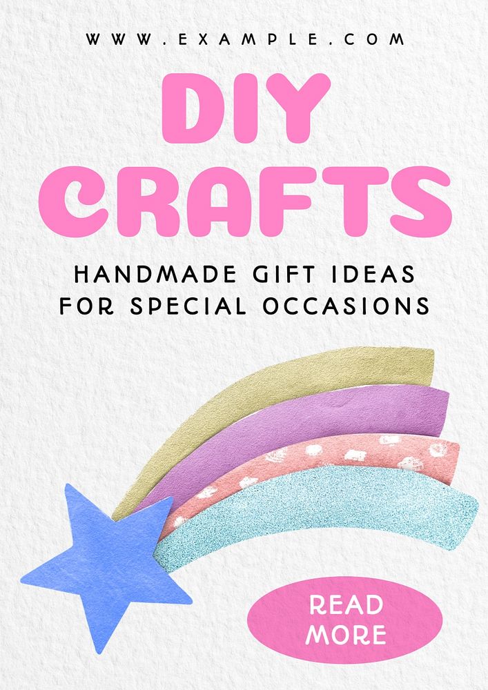 DIY crafts poster template