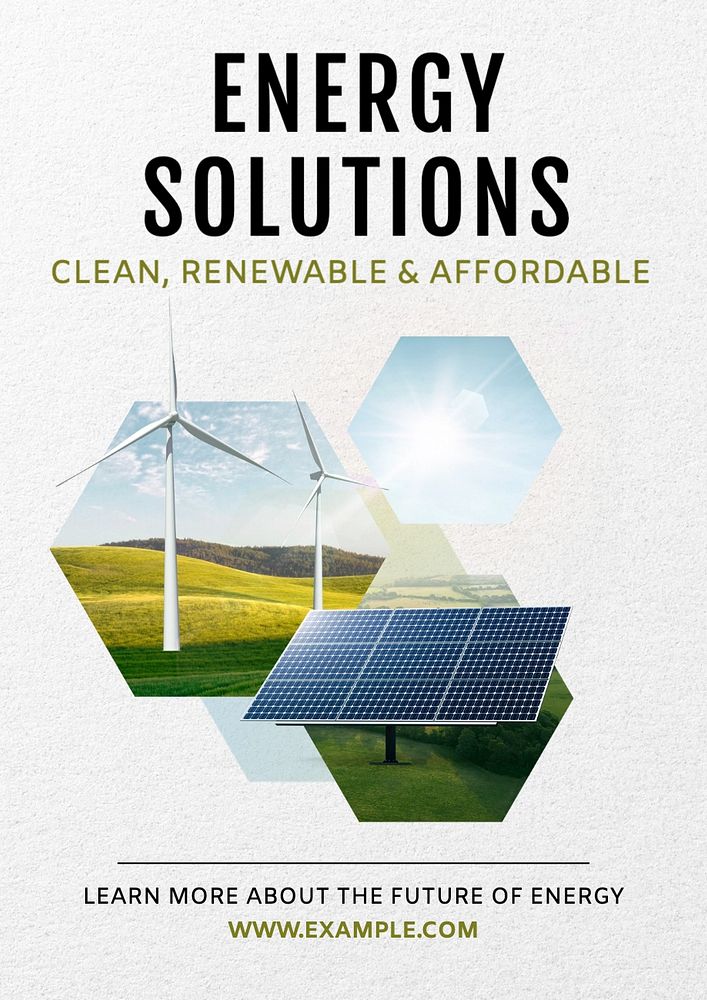 Energy solutions poster template