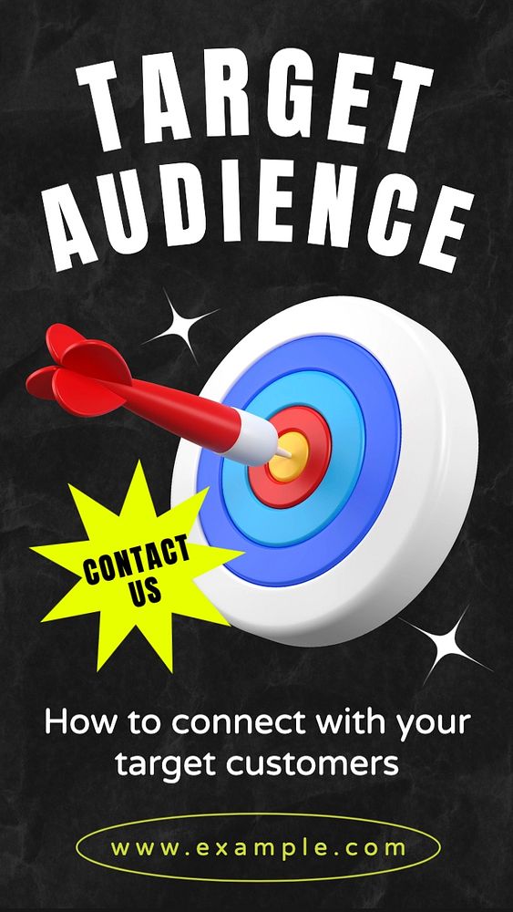 Target audience Facebook story template