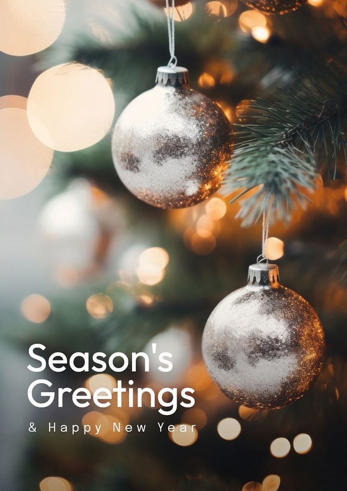 Season's greetings poster template