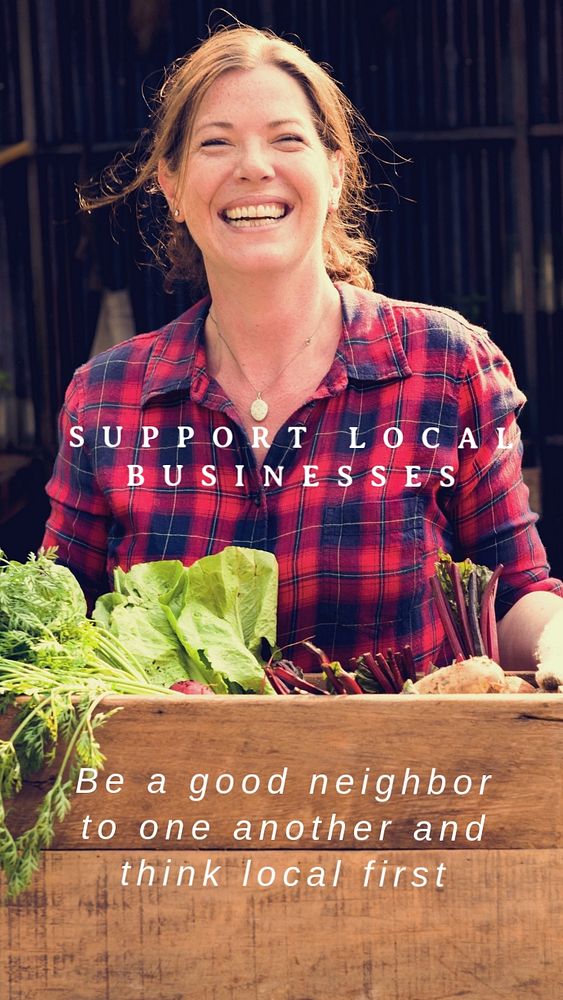 Natural farming Facebook story template, editable design