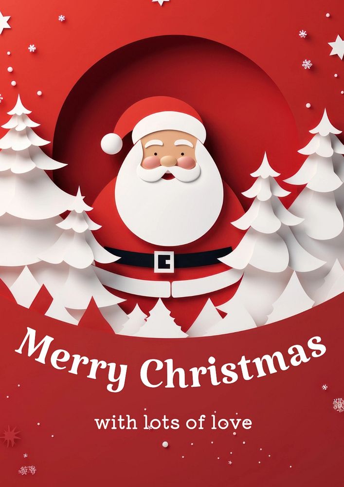 Merry Christmas poster template