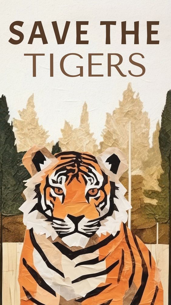 Save the tigers Instagram story template