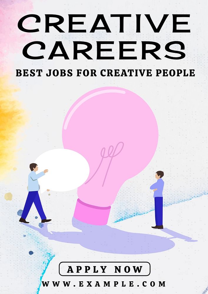 Creative careers poster template