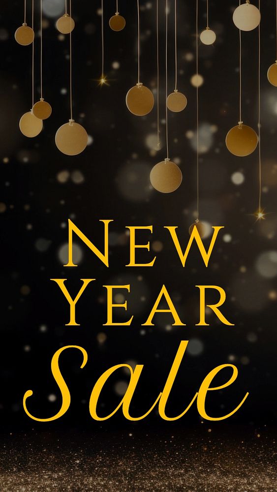 New year's sale Instagram story template