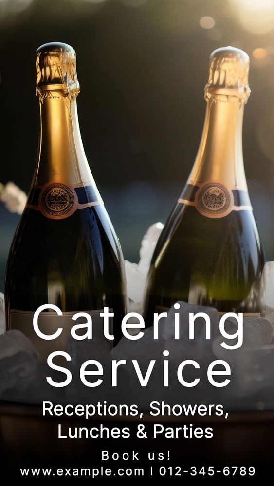 Catering service Facebook story template