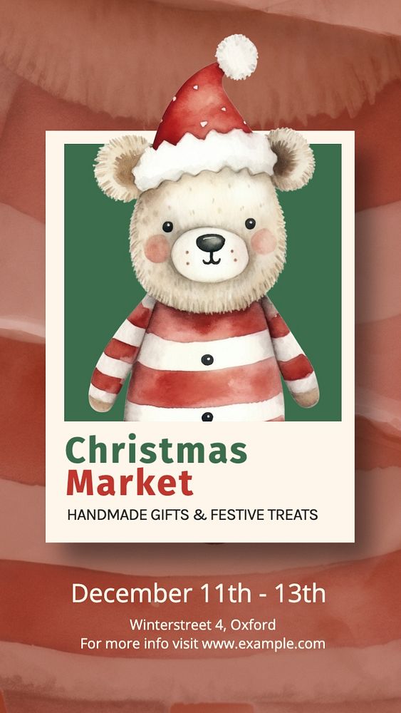 Christmas market Instagram story template