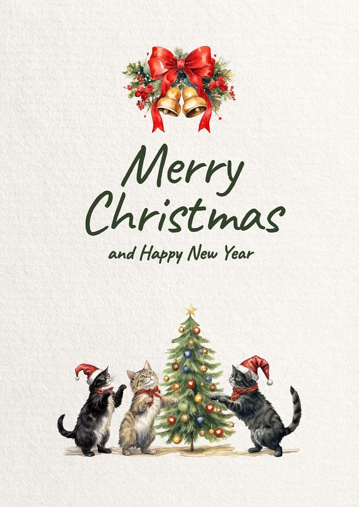 Merry Christmas poster template