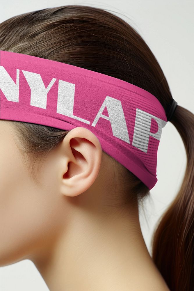 Sports headband editable mockup