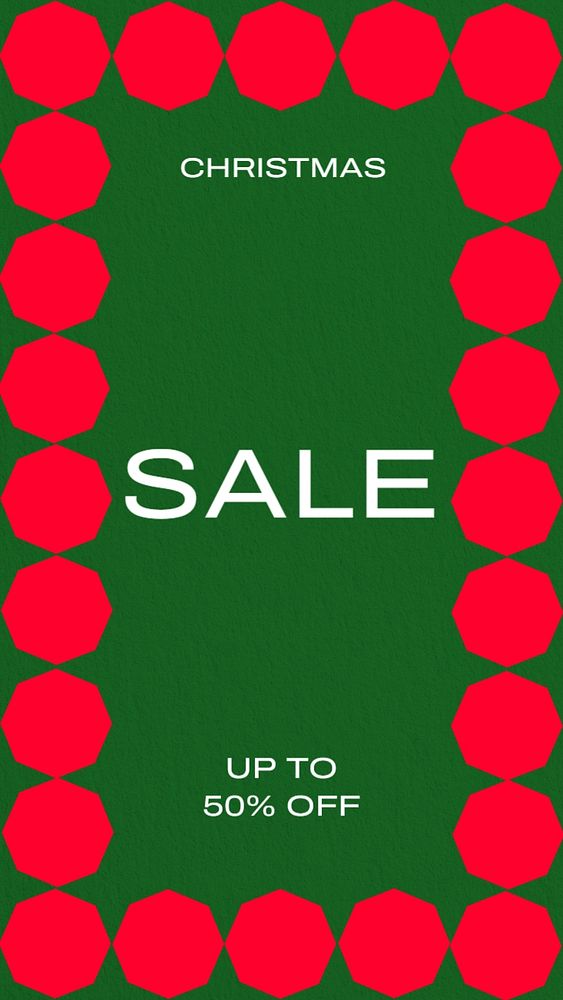 Christmas sale Instagram story template