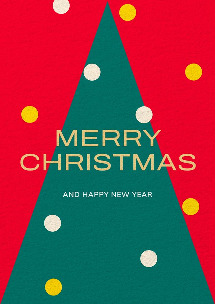 Merry Christmas poster template