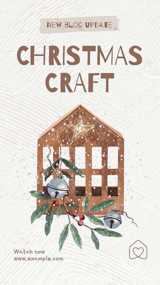 Christmas craft Instagram story template