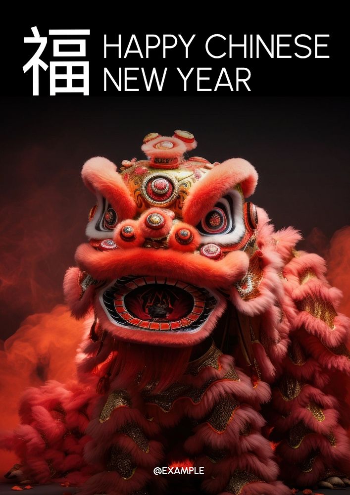 Chinese New Year poster template