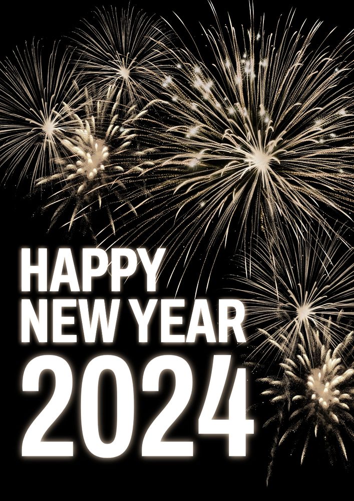 New Year 2024 poster template Premium Editable Template rawpixel