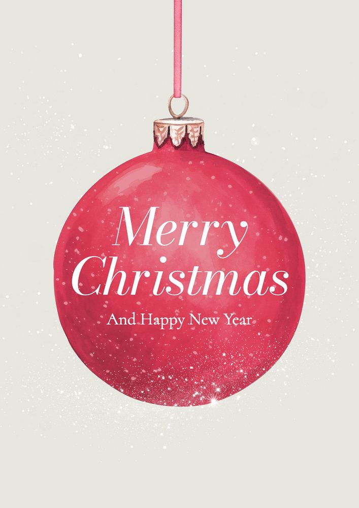 Merry Christmas poster template