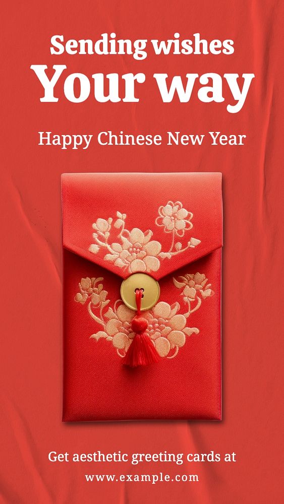 Chinese new year Facebook story template