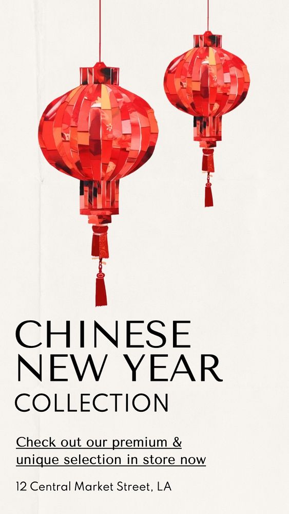 Chinese New Year Facebook story template