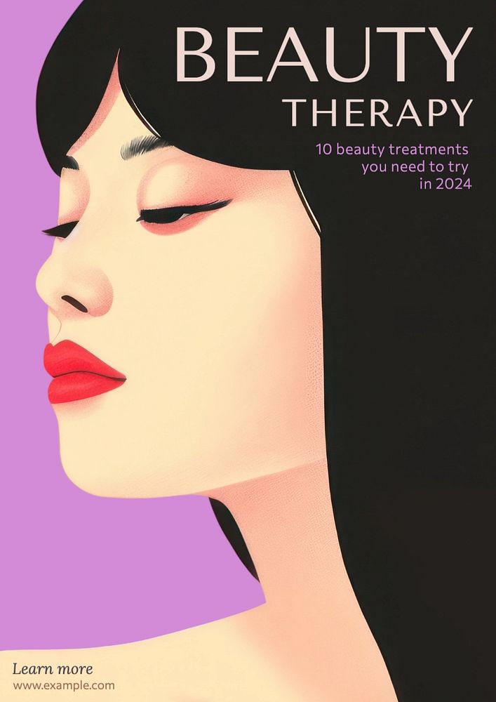 Beauty therapy poster template