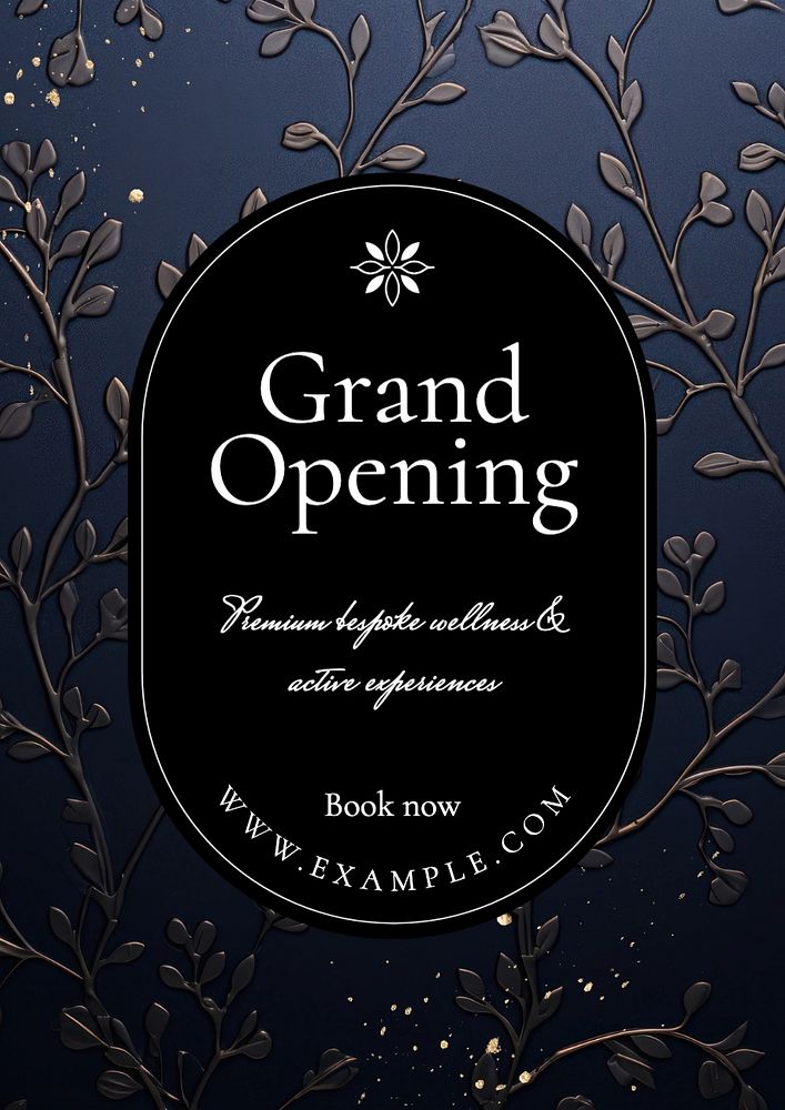 Grand opening poster template