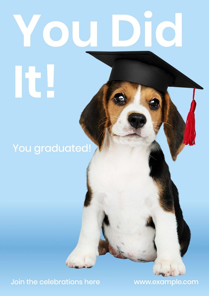 Graduation poster template