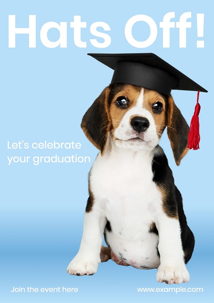 Graduation poster template